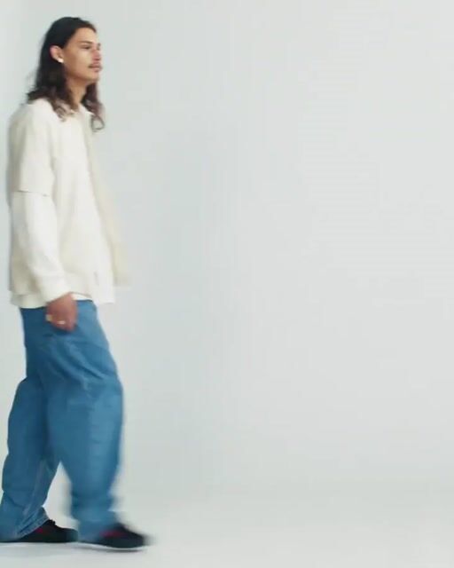 CHECK-5 BAGGY DENIM PAN STONEWASH/BLUE